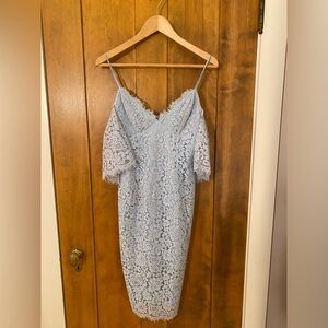 Bardot Baby Blue Woemn’s Lace Cocktail Dress